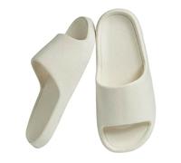 YMKJZLBD Sliders Mens Summer Slippers Women Men Shoes Flat Sandals Eva Home Bathroom Massage-white-38-39(eu-38) foot Length 9 45"