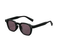 YMKJZLBD Sunglasses Mens Retro Oval Small Frame Women's Sun Protection Uv Men's Sunglasses-black Purple Lens