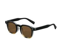 YMKJZLBD Sunglasses Mens Retro Oval Small Frame Women's Sun Protection Uv Men's Sunglasses-black Tortoise Shell Tea Lens