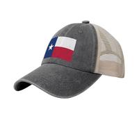 YMLHAQ Flag of Texas Mesh Trucker Hat Mesh Snapback,Trendy Cowboy Cap for Sports and Headwear, Deep Heather, One size