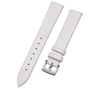 YMLOVE 1PCS Ultrathin Genuine Leather Watch Straps, Cowhide Replacement Leather Watch Strap (22MM,White)