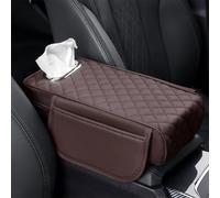 YMLVET Car Armrest Pad for Suzuki Swace I 2020 2022 2023 2024 2025, Waterproof Armrest Seat Box Cover Protector Car Armrest Storage Box Mat Interior Accessories,Brown