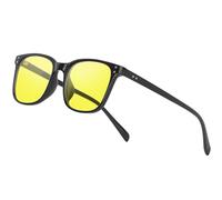 Ymmott Polarised Night Driving Glasses - Anti Glare Night Vision Glasses for Driving at Night Driver Yellow Tinted Sunglasses for Men Women