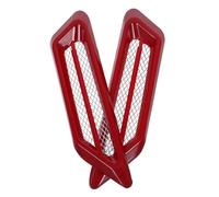 YMNBFCX Air Grille Car, for Land Rover Range Rover Evoque I L538 2015-2017 2018 Side Air Flow Vent Hole Cover Hollow Out Fender Bonnet Vent Grille Duct Decor Car Styling,Red