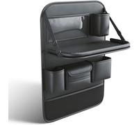 YMNBFCX Car Seat Organiser,For Ren-ault Trafic Vauxhall Vivaro Car Seat Storage with Foldable Dining Table Holder and Multi Pockets,Travel,Food Storage,2pcs