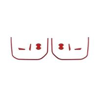YMNHGVVC Compatible for F-150 SVT Raptor 2015-2020 Accessories Car Seat Adjustment Button Panel Trim Decals Carbon Fiber Interior Stickers(Red)
