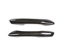YMNHGVVC Compatible for Porsche 718 Boxster Cayman 911 2016-2019 Accessories Car Door Exterior Handle Cover Trim Carbon Fiber Stickers(Without Hole Black)
