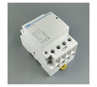 Ymnilian AC Contactor 4P 63A 110V COIL 400V~ 50/60HZ Din Rail Household Ac Modular Contactor 4NO Or 2NO 2NC Contactors(4P 63A 4NO 110V)
