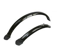 Ymnilian Bike Mudguards, Mountain Bike Mudguards Folding Car All-inclusive Fender 20 Inch P8 Stilled Tile Bicycle V Brake Mud Discharge Brake Water Plate(V brake with reflector light)