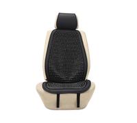 Ymnilian Car Seat Beads, Beaded Car Seat Cover 1PCS Wood Beads Seat Cover For Car Seat, Wooden Beaded Car Driver Seat Mat Matress For Summer Universal(Black)