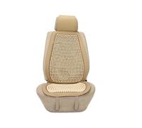 Ymnilian Car Seat Beads, Beaded Car Seat Cover 1PCS Wood Beads Seat Cover For Car Seat, Wooden Beaded Car Driver Seat Mat Matress For Summer Universal(Beige)