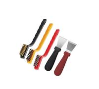 Ymnilian Crevice Brushes for Cleaning, Thin Cleaning Brush 5/8/13 Kitchen Cleaning Brush Set,Deep Clean Gas Stove Brass Brush Gap Cleaning Brushes for Small Spaces,Window, Bathroom(5 pcs)