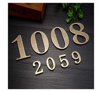 Ymnilian House Numbers Plaques, Door Numbers 1 PC 10CM * 6CM Metal Bronze House Number Door Plate Custom Sign Door Number Sticker Fit use for Hotel Apartment Villa Home Door Plate(Number 9)
