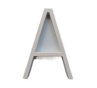 Ymnilian House Numbers Plaques, Door Numbers 127mm Metal House Number Floating Sign Door Numbers Building Signage Outdoor Address Name Plate(A white)