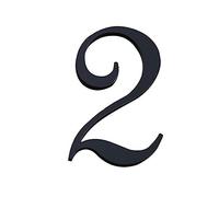 Ymnilian House Numbers Plaques, Door Numbers Height 70mm Acrylic House Apartment Numbers Self Adhesive Number Signs On The Door Home Hotel Office Flat Number Plates(2)