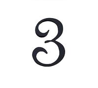 Ymnilian House Numbers Plaques, Door Numbers Height 70mm Acrylic House Apartment Numbers Self Adhesive Number Signs On The Door Home Hotel Office Flat Number Plates(3)