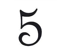 Ymnilian House Numbers Plaques, Door Numbers Height 70mm Acrylic House Apartment Numbers Self Adhesive Number Signs On The Door Home Hotel Office Flat Number Plates(5)