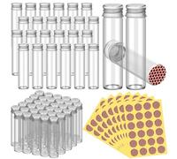 Ymnilian Match Holder,Matchstick Holder 48 Pcs Empty Matches Jars with Strike Stickers Blank Match Boxes for Guests Wedding Bridal Shower Graduation Party Favor, 0.87 x 3.15 Inch