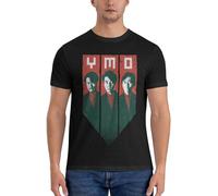 YMO Propaganda T-Shirt Man's Fashion Black Unisex Tees M