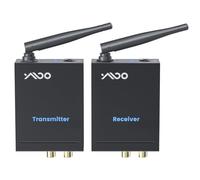 YMOO 2.4Ghz Wireless Audio Transmitter Receiver for TV,192kHz/24bit HiFi Audio,20ms Ultra Low Latency,320ft Long Range RCA Jack Wireless Adapter for Speaker to TV/PC/CD Player/Home Theater