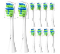 YMPBO 10 Pack Toothbrush Replacement Heads Compatible with 7AM2M AM101/AM105 Electric Toothbrush, Soft Dupont Brush Bristles, White