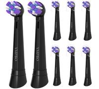 YMPBO Toothbrush Replacement Heads Compatible with Oral-B iO 10 9 8 7 6 5 4 3 Series Electric Toothbrush, 8 Pack Brush Heads, Black