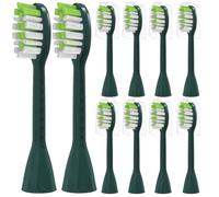 YMPBO Toothbrush Replacement Heads Compatible with Philips One Series Sonicare Rechargeable Toothbrush BH1022/08, 10 Pack Replacement Heads, Soft Bristles, Sage Green