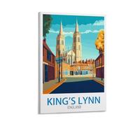 YMQWJYLW King's Lynn England Vintage Travel Poster 12x18inch(30x45cm) Canvas Printing Home Decor Wall Art Prints