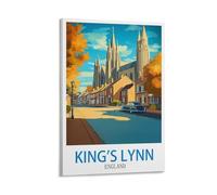 YMQWJYLW King's Lynn England Vintage Travel Posters 08x12inch(20x30cm) Canvas Printing Home Decor Wall Art Prints