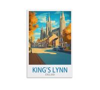 YMQWJYLW King's Lynn England Vintage Travel Posters 16x24inch(40x60cm) Canvas Printing Home Decor Wall Art Prints