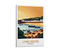 YMQWJYLW Lyme Regis Dorset Vintage Travel Posters 24x36inch(60x90cm) Canvas Printing Home Decor Wall Art Prints