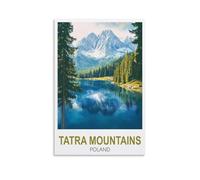YMQWJYLW Tatra Mountains Poland Vintage Travel Poster 16x24inch(40x60cm) Canvas Printing Home Decor Wall Art Prints
