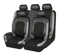 YMQYTHWY Car Seat Cover Sets for Jaguar F-PACE（X761 2016-2020,Full Set Waterproof Pu Leather Cushion Covers Breathable Cushion Protectors Interior Accessories,A-Grey
