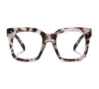 YMRFW Opresized Light Blocking Glasses , Retro Square Computer and TV Anti Eye Strain, Tortoise Shell, 1pack, for Women Men, Blue