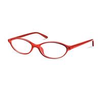 YMRFW Oval Blue Light Blocking Glasses for Women Retro 90s Cat Eye Frame Glasses Computer TV Eyeglasses Anti Eyestrain, Red, 1pack