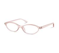 YMRFW Oval Blue Light Blocking Glasses for Women Retro 90s Cat Eye Frame Glasses Computer TV Eyeglasses Anti Eyestrain, Crystal Brown, 1pack