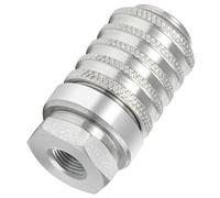 YMT PD222 Series PD Steel Test Port and Diagnostic Equipment Quick Coupler with Female Pipe Thread, 1/8" Body Size, 1/8"-27 NPTF Thread Size