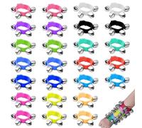YMTWSRY 26 PCS Wrist Bells, 13 Colors Band Jingle Bells Bracelets Hand Ankle Bell Musical Instruments for Girls Boys Adults Decoration Party Favors Birthday Noise Makers