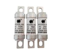 YMUGUEGH 10PCS Fuse RS308-HB-4G 10A 16A 20A 25A 32A 40A 50A 63A 80A 100A 750VDC(25A)