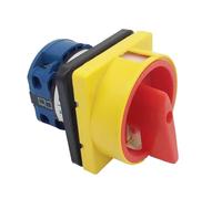 YMUGUEGH Factory Supplied 690V 20A Padlock Rotary Cam Switch OFF-ON 2 Position 1 Pole 4 Terminals Main Switches LW26GS-20/02(Large Panel)
