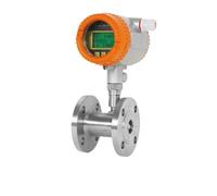 YMUGUEGH Turbine Flow Meter Digital Liquid Sensor Stainless Steel RS485 Flange Display(DN32-RS485)