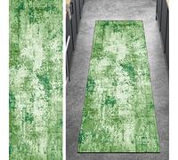 Ymural Carpet Runner Non Slip for Hallway Runner Rug Abstract Washable Light Green Anti Skid Long Hall Runner Mat for Hallway Bedroom Doorway Stair Steps, Customizable
