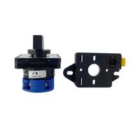 YMW26-20/1 DIN Mounted Multi Position 20A 1 Pole 4 Terminals Control Circuit LW26-20 Changeover Cam Switch 1Pcs(0-1 DIN)