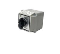 YMW26-20/2M IP65 Changeover Rotary cam Main Switch 20A 2 Poles 3 Position with Waterproof Enclosure(1234 With Box)