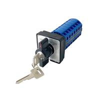YMW26-20YS2/7 Dual Power Control 20A 7 Poles Three Position With Key Lock Changeover Rotary Knob Cam Switch