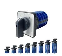 YMW26-32 LW26 32A 690V Silver Contact 1-8 Poles 2/3 Positions Changeover Cam Switch Rotary Selector LW28-32 1Pcs(3P-12 Terminals)