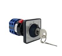 YMW26 LW26-20YS3/2S Single Hole With Key Selector Two Poles 2 Positions 0-1 OFF-ON Power Supply 20A Rotary Cam Switch IDGTTLDF(01)