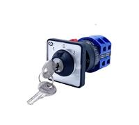 YMW26 LW26-25YS3/2S Lock Key 25A 3 Position Rotary Switch Two Groups of Dual Power Switching Using Motor Reverse