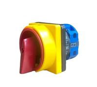 YMW26 LW26GS-20/04-1 On Off Padlock Rotary Cam Switch 2 Position Changeover 20A 1 Pole Main Selector Emergency Stop