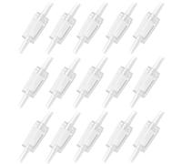 YMWALK 15 PCS Durable Aquarium Air Pump Check Valves for Common Air Pumps,One Way Non-Return Valve for 4mm Inner Diameter Airline Tubing Fish Tank Accessories (Transparent)